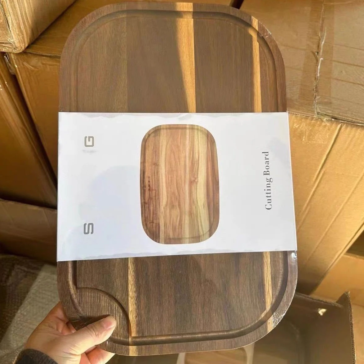 

Italian Brand Solid Wood Rectangular Chopping Board Household Cutting Board Kitchen Supplies Acacia Wood Sticky Board