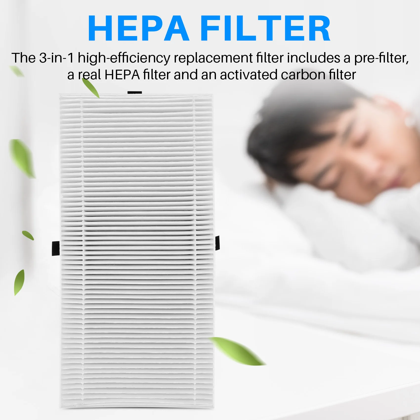 交換用空気清浄機フィルター、hht290、eu、u hepaフィルター、febreze frf102bおよびhoneywell用、2パック