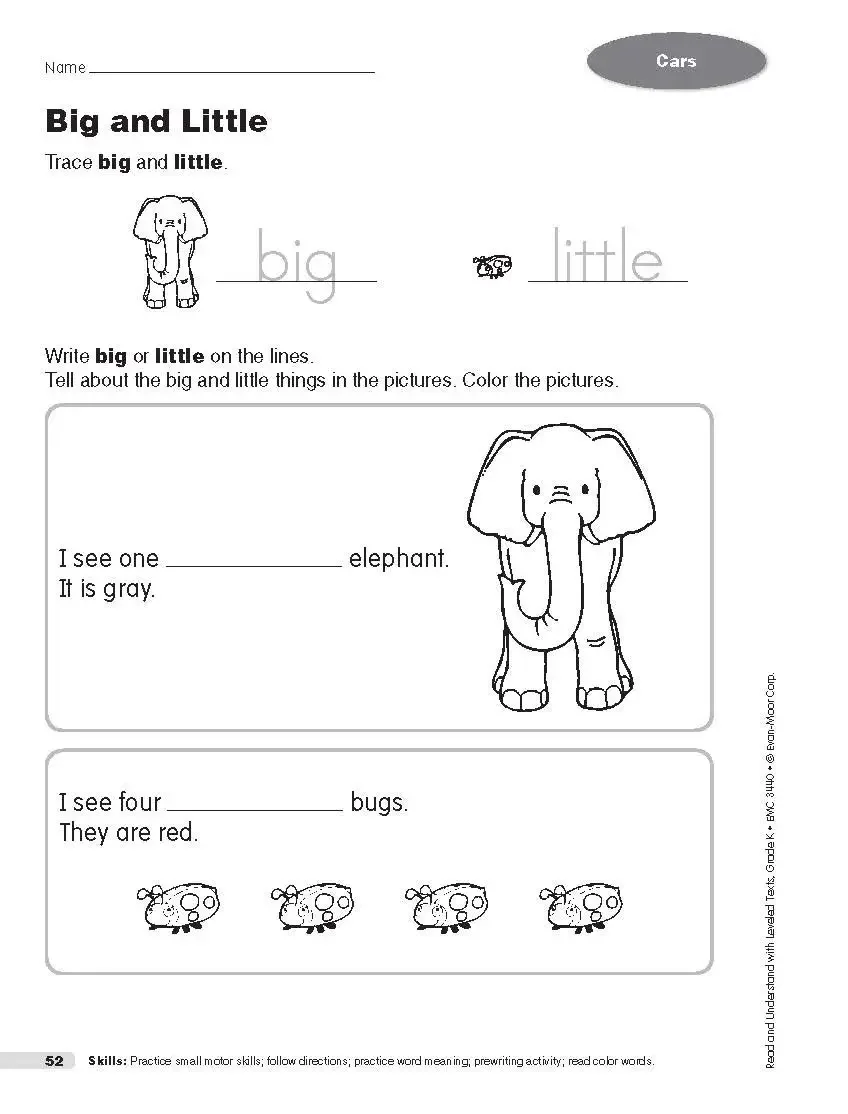 Evan-Moor قراءة وفهم بالنصوص المستوية، مصنف الصف K، العمر 3 4 5 6، الكتاب الإنجليزي 9781608236695 #5