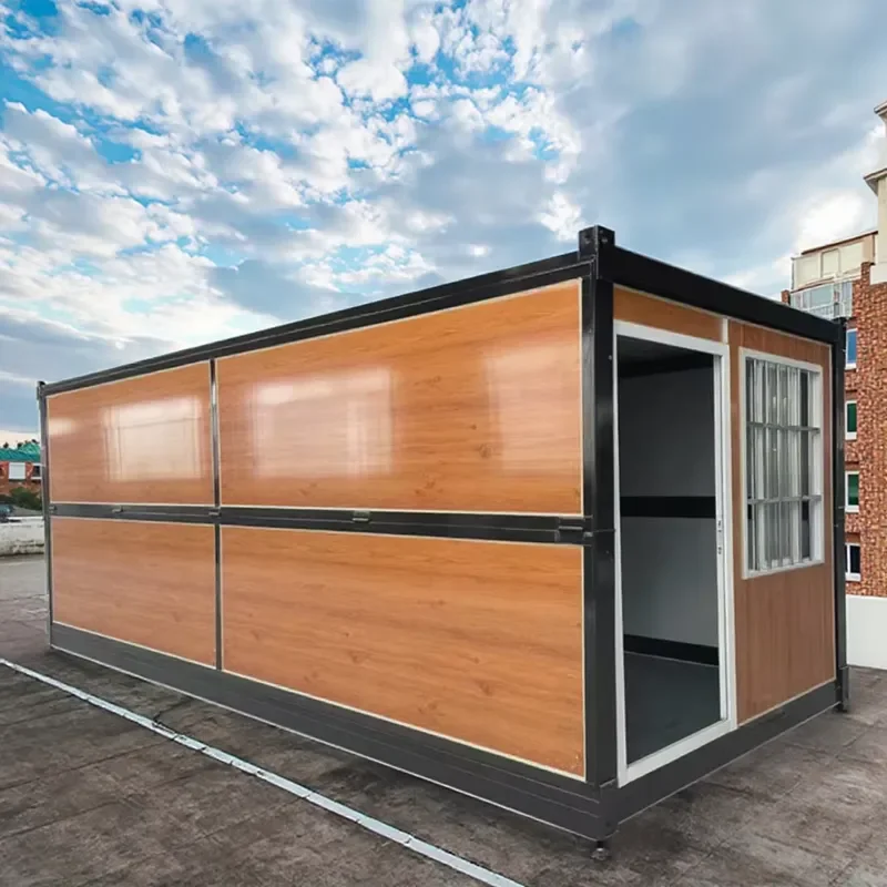 2026Hot 20ft Modular Prefab Tiny Office Folding Container House Temporary Living Post-disaster Reconstruction