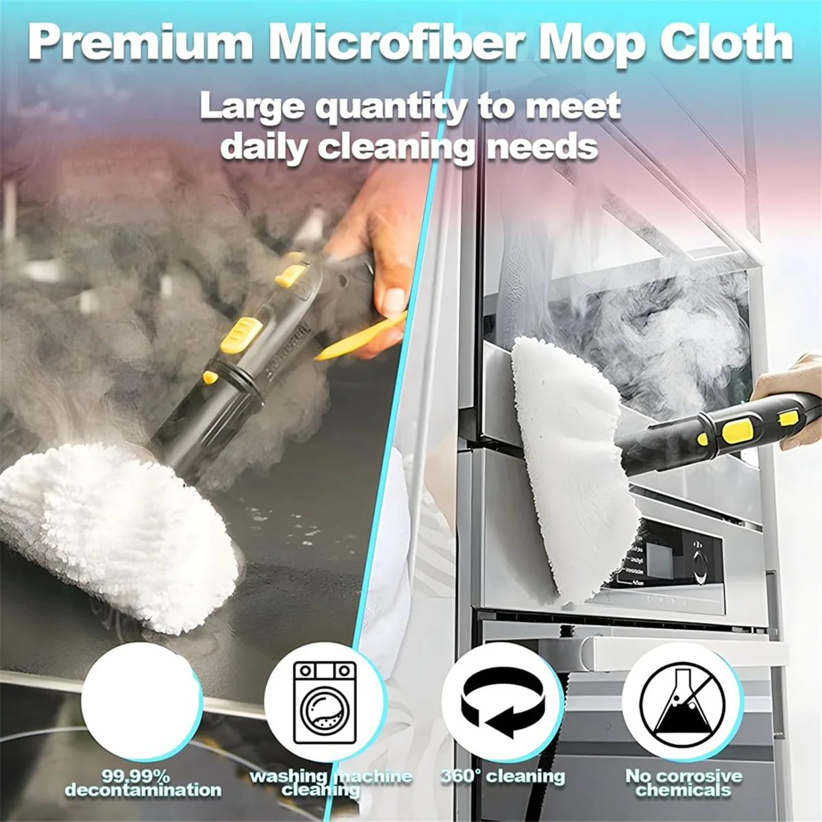 Набор салфеток из микрофибры, 2025 г., моющаяся ткань из микрофибры для пароочистителей EasyFix SC 2, SC 3, SC 4, SC 5