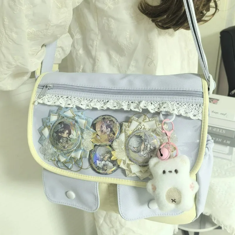 New Niche Design Japanese Cute Girl Ulzzang Ita Bag Daily Commuting Large Capacity Women's One-shoulder Crossbody Bag Doll Bag