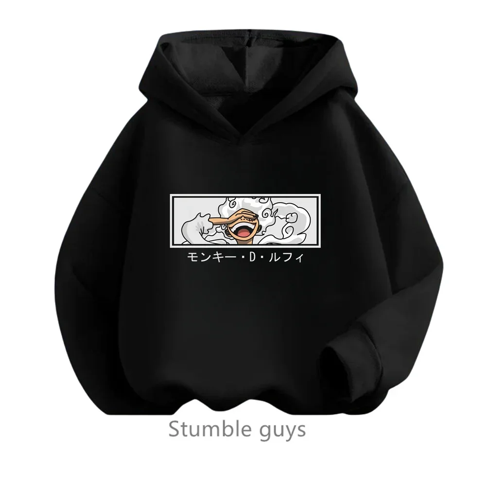 

Anime Luffy Hoodie for Kids One Pieces Sweatshirt Coat for Baby Boys and Girls Warm Sweater Autumn Teen Clothing