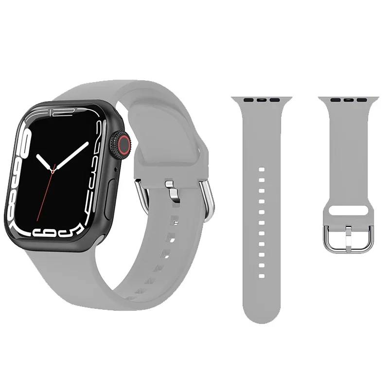 الفرقة لساعة أبل 46 مللي متر 42 مللي متر 49 مللي متر 45 مللي متر 44 مللي متر 41 مللي متر 40 مللي متر سيليكون حزام سوار كوريا Iwatch سلسلة الترا 10 9 8 Se 7 6 5 4