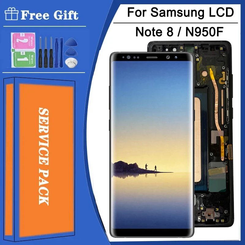 TFT Screen For Samsung Note8 N950 N950U SM-N950F/DS LCD Display Touch Screen Digitizer For Samsung Note 8 LCD Replacement