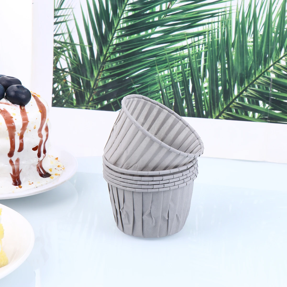 

50pcs Baking Cake Cup Muffin Cups Paper Wrappers Supplies Birthday Cupcake Wrapper Wedding Party Favor