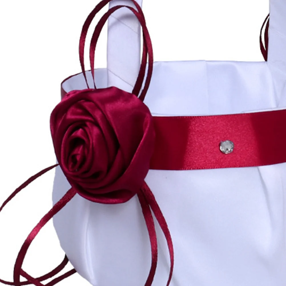 

Wedding Flower Girl Basket Portable Lightweight Enchantment Romantic Love Sign Special Occasions Party Supplies