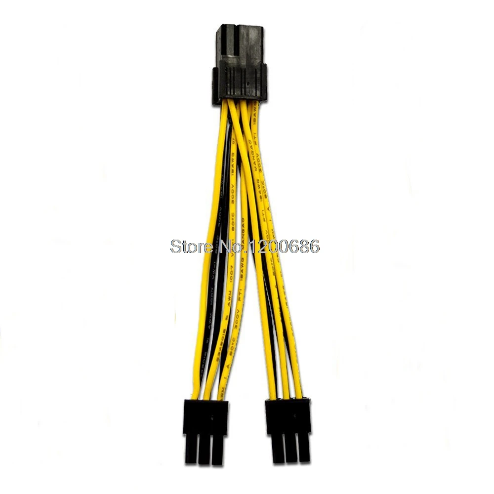 PCI Express Power Y-Splitter Cable 6-Pin Female to 2x 6-Pin Male