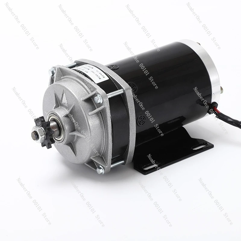 

24v 500w brushed dc geared motor, low noise electric motor, permanent magnet center motor