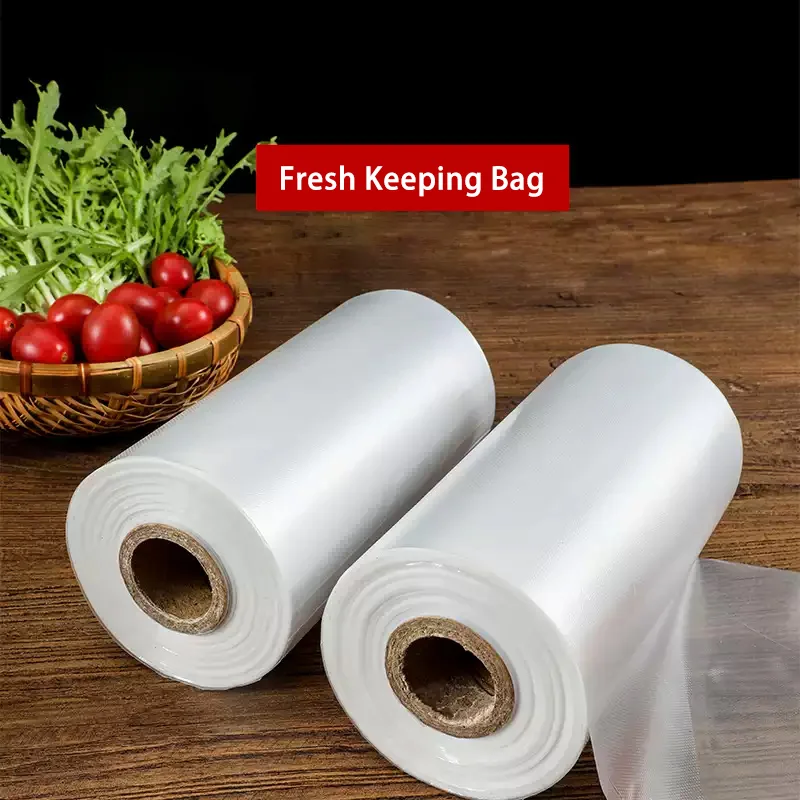 

Eco-Friendly Food Fresh Keeping Bag 800g Large Roll Fresh Keeping Bags for Kitchen, Freezer,Tear-up Supermarket Roll-up Bags