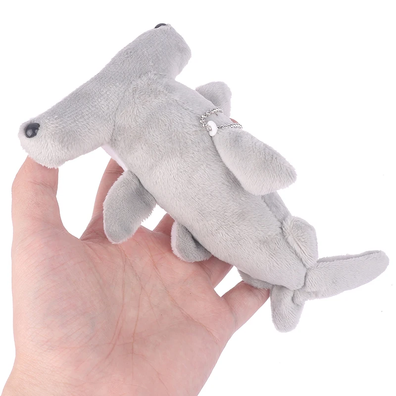 Creative 18cm Cute Plush Hammerhead Shark Toy Soft Stuffed Animal Key Chain For Birthday Gifts Doll Gift For Children Kids