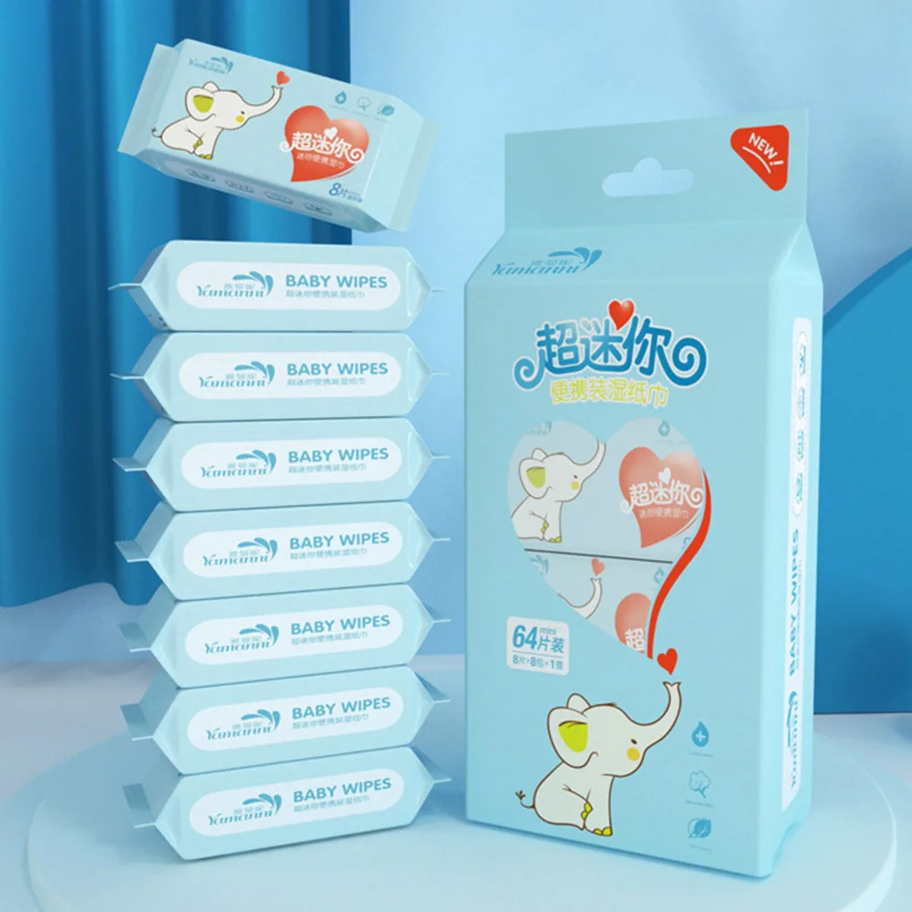 New Soft Baby Wet Wipes Hand Mouth Cleaning Disposable Baby Gentle Wipes High Quality Large Pack Freshing Cleaning Wipes Babies