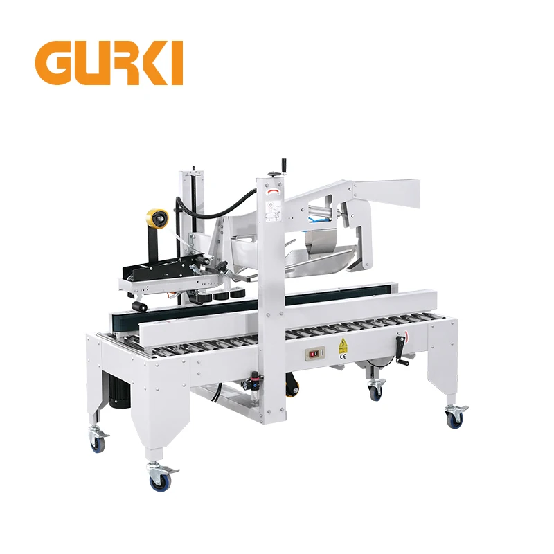 GURKI Easy to Operate and Maintenance Free Automatic Carton Case Sealer Folding and Sealing Machine/ Fully Auto Tapping Machine