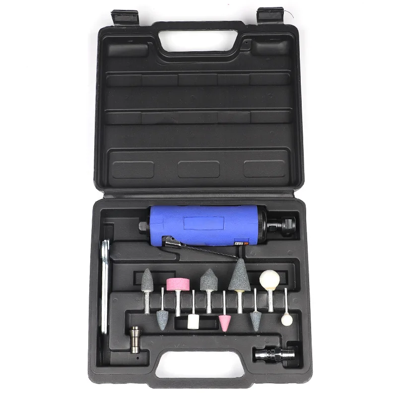 Air Die Grinder Pneumatic Tool Mini Grinding Polishing Machine for Tire Repair Auto Workshop Rotary Carving Set Kit Portable