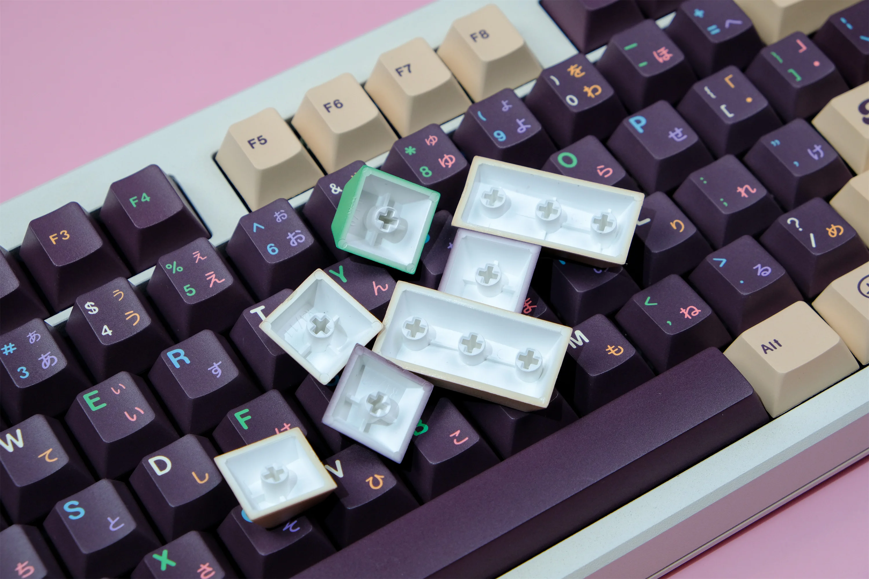 GMK-Tecla de Donuts, teclas PBT de 129 teclas, perfil de cereza, DYE-SUB, personalizadas, para teclado mecánico