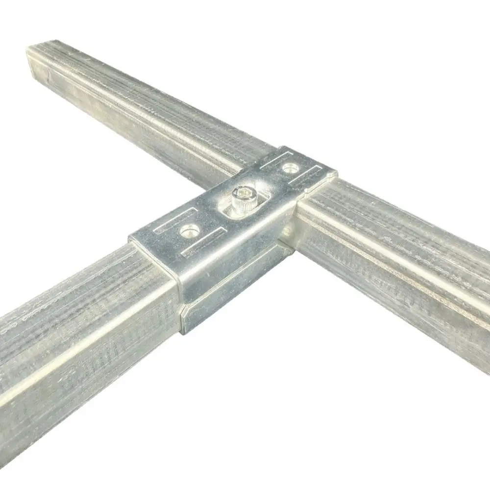 

Galvanized Steel Square Tube Connector Non Welding Adjustable Pipe Joint Buckle Fixed Buckle Non Punching Pipe Connector Joint