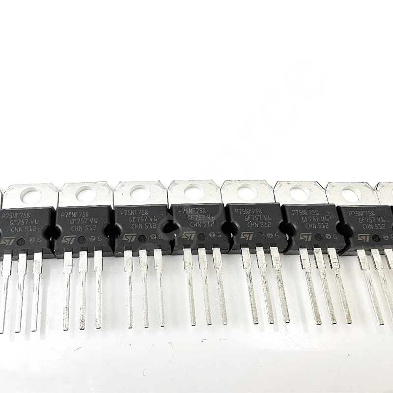 (10 pcs) STP75NF75 P75NF75 TO-220  N-channel 75V 80A Power MOSFET