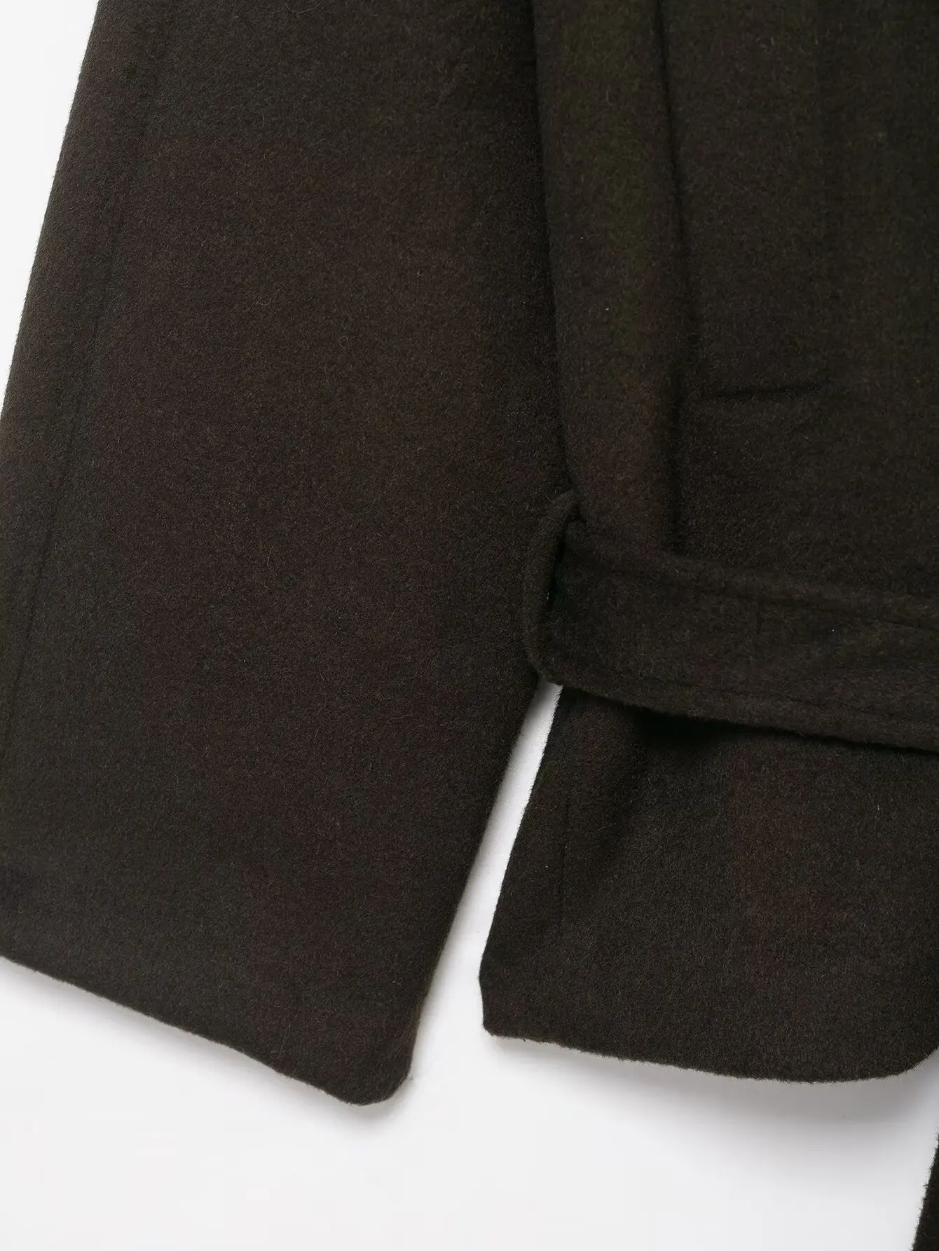 Vrouwen Herfst Winter Warm Losse Faux Bontkraag Jas Met Riem Vrouwelijke Lange Mouw Cropped Jas High Street Retro Elegante Outwea