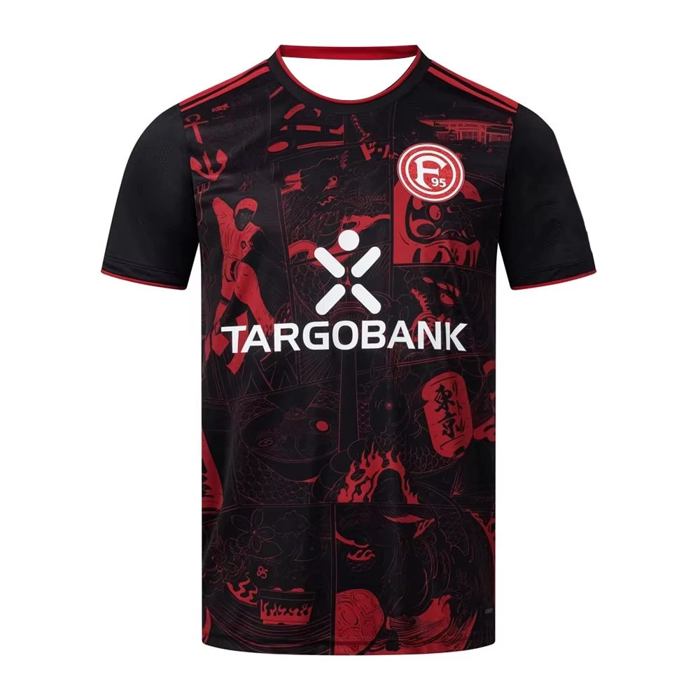 

2025 Mens Fortuna Düsseldorf Specia Short Sleeve Football Shirt Youth Kids Training Soccer Uniform Breathable Unisex Jersey