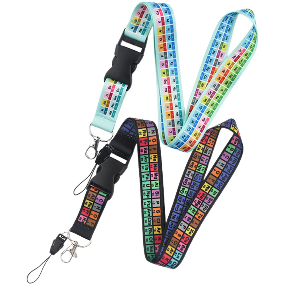 2 Pcs Phones Lanyard for Cell Kids Lanyards Cellphone Neck Strap Beaded Universal Polyester + Plastic Miss Mobile Teachers