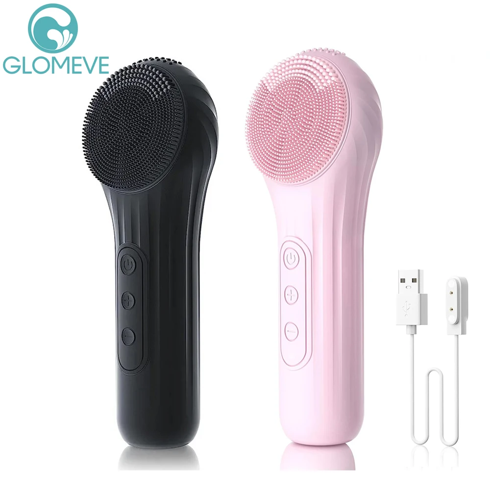 Sonic Facial Cleansing Brush Waterproof Electric Facial Cleaner Deep Cleaning Exfoliating Vibrating Rechargeable Face Cleanser