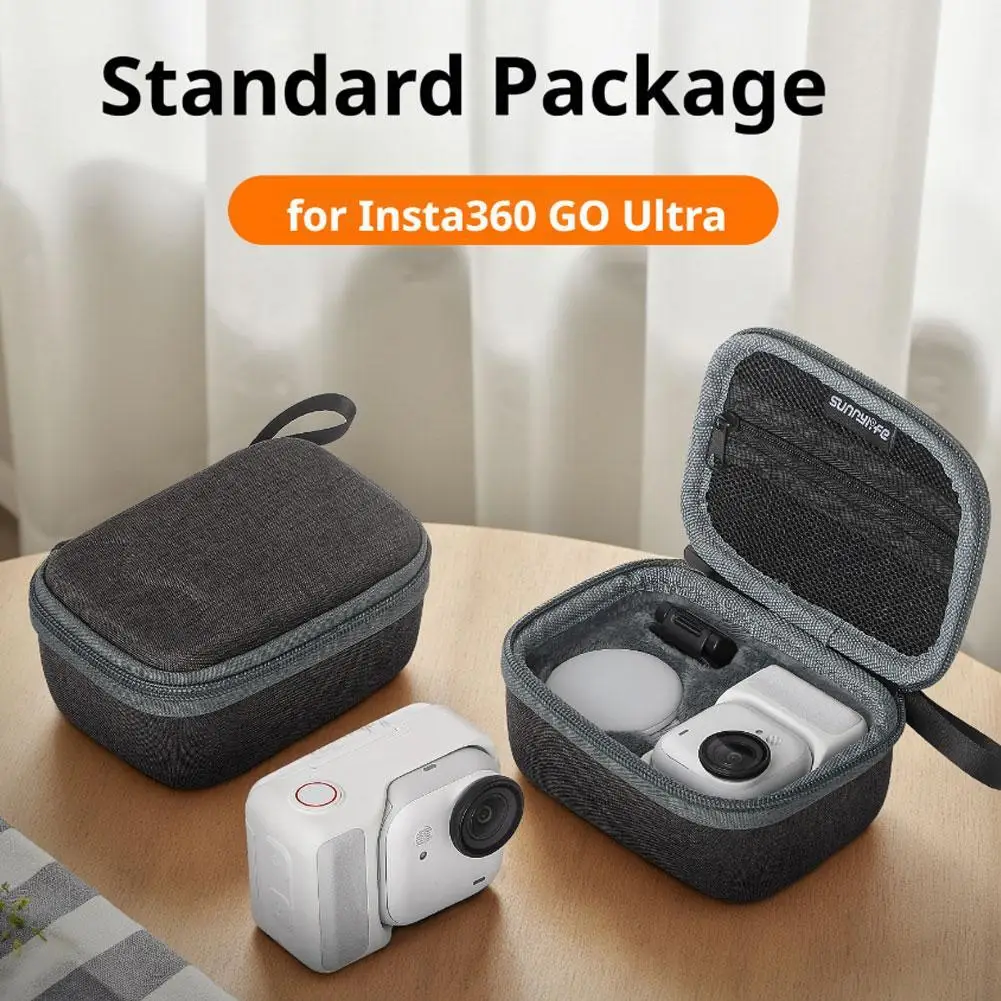 Equipamento de fotografia saco de armazenamento caso para insta360 go ultra superfície à prova dwaterproof água maleta à prova de poeira saco à prova de choque