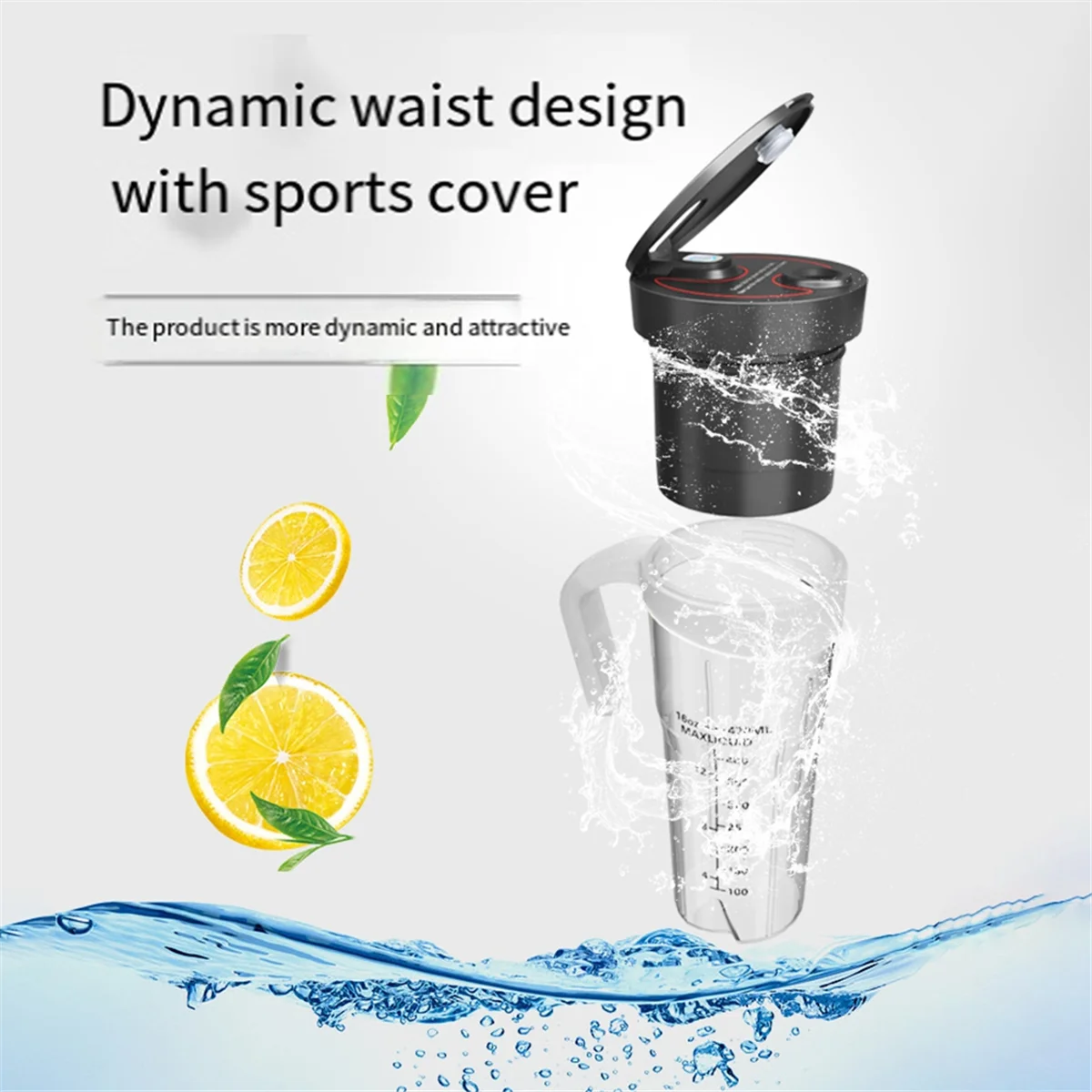 Przenośny blender do koktajli Elektryczny blender do soków Przenośny blender do koktajli Blender do owoców Czarny