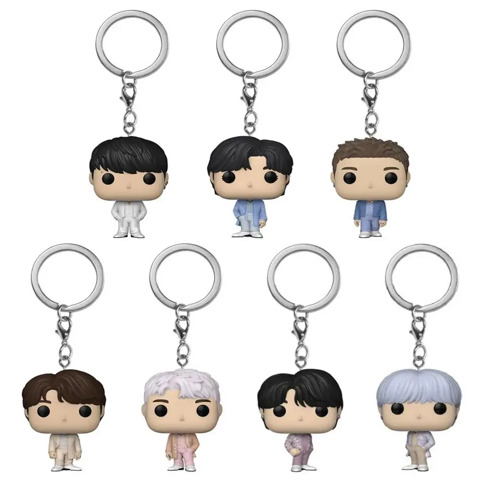 Funko Pop RM SUGA JUNG KOOK JIMIN Jin V J-HOPE Pocket Original in box keychain Collection Model Toys for kids birthday gifts