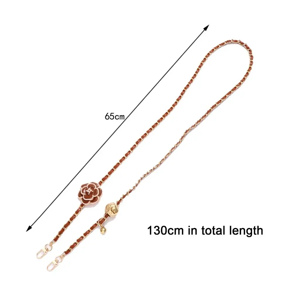 New Metal Mobile Phone Lanyard Adjustable PU Leather Crossbody Hanging Rope Replaceable Handbag Chain Bag