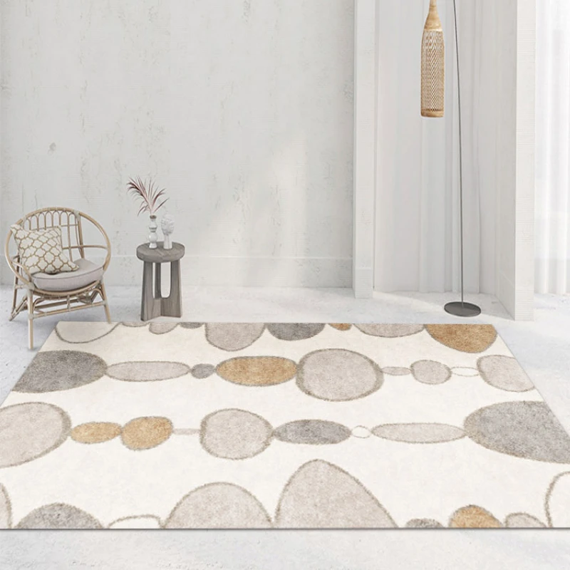 

Modern Minimalist High-end Light Color Living Room Carpet Sofa Bedroom Large Area Decorative Rugs Hotel Floor Mat Customization