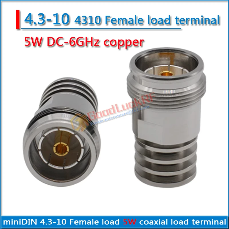 

high-power miniDIN mini DIN Female load coaxial Termination DUMMY load 5W DC-6GHZ 4.3-10 4310 50ohm Low wave high powe