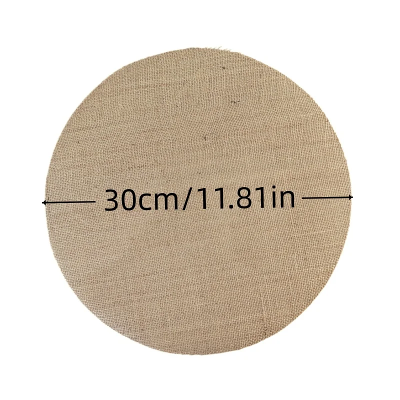 5/10/15/20pcs Round Jute Placemats Are Wear-Resistant and Easy to Clean, Suitable for Daily Dining and Restaurant Layout