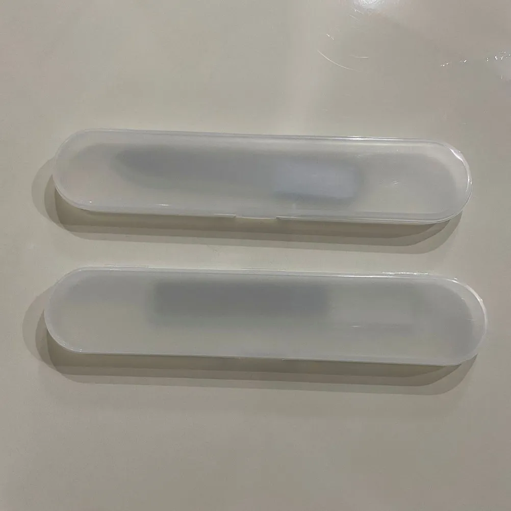 20Pcs Transparent Plastic Storage Organizer Box for Nail Files Cotton Swabs Jewelry Multi- Use