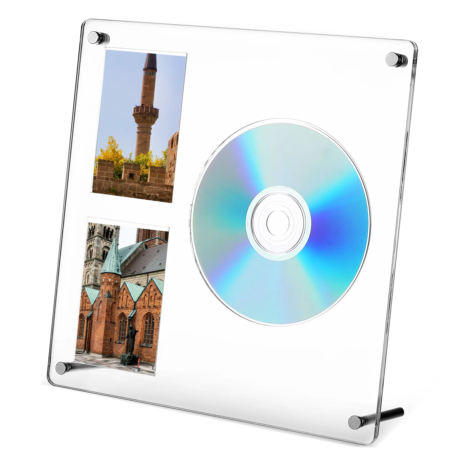 

CD Clear Acrylic St Racks Photocard Holder Tabletop Cd Frame Display Signed Cd Display Frame Sturdy Compact Design