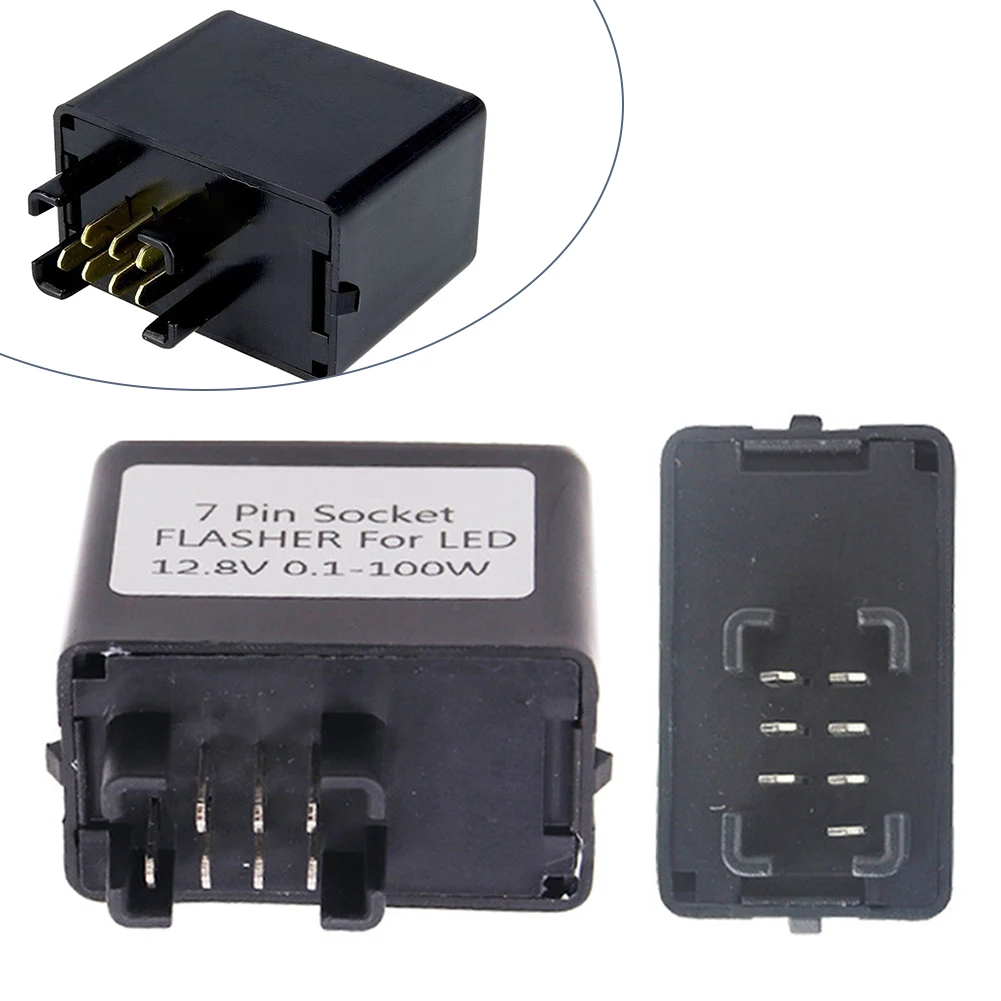 Flasher Relay Perfectly Compatible 7 Pin Flasher Relay For LED Turn Signals On For Suzuki GSXR Bandit 600 SV 1000
