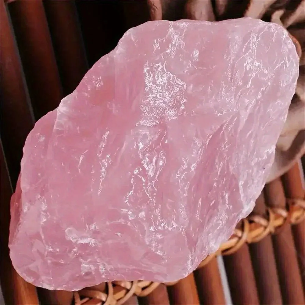 

1Pc Pure Natural Pink Rose Quartz Rough Raw Crystal Stone Rock Specimen Home Decoration Large Size 1pc Random
