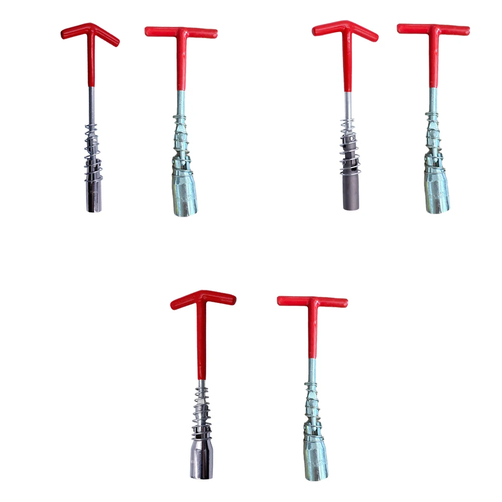 

Универсальный инструмент для снятия свечей зажигания 14 мм, 16 мм, 21 мм, гаечный ключ с Т-образной ручкой, торцевой ключ для удаления свечей зажигания на 360 градусов, инструмент для авторемонта