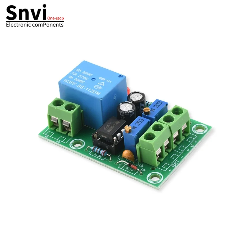 Placa de control de carga de batería M601, módulo de control de prevención de sobrecarga y parada de apagado de carga completa de batería de 12 V