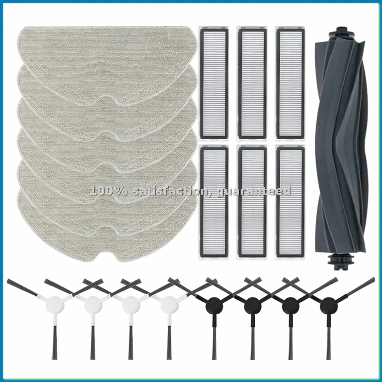 

Набор из 21 аксессуара для робота-пылесоса Bot D10s / D10s Pro: роликовая и боковые щетки, HEPA-фильтр, салфетки для влажной уборки - ABRM