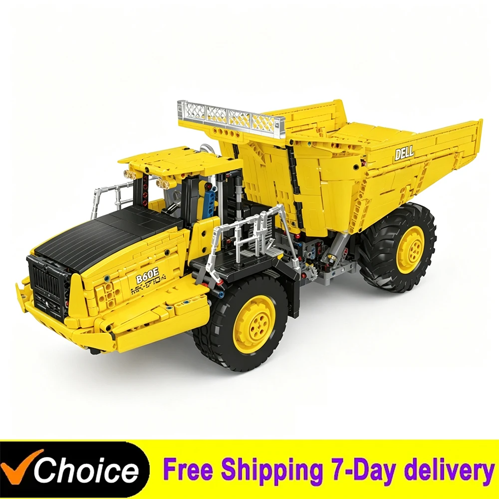 MOULD KING 17104 Technical Remote control Articulated truck Car Model Building Blocks Desktop Ornament Toys For Boys Gifts