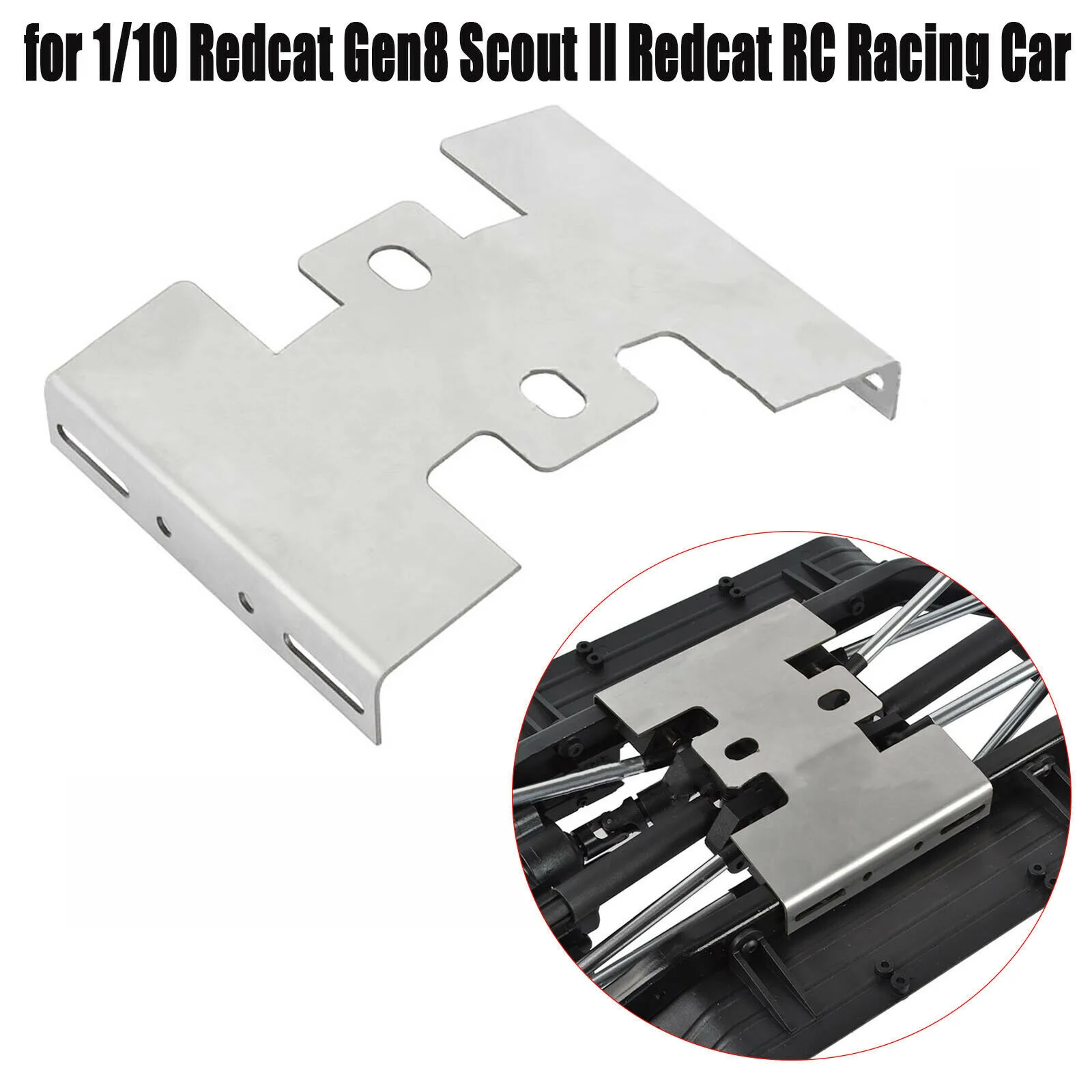 RC Chassis Armor Protection Skid Plate for Redcat GEN8 Scout II Upgrades Parts Accessories