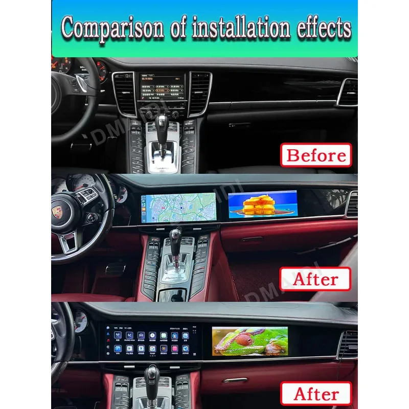 New Style Dual Screen Car play For Porsche Panamera Android 13 Carplay Auto Car Multimedia Player Radio Navigation IPS Screen