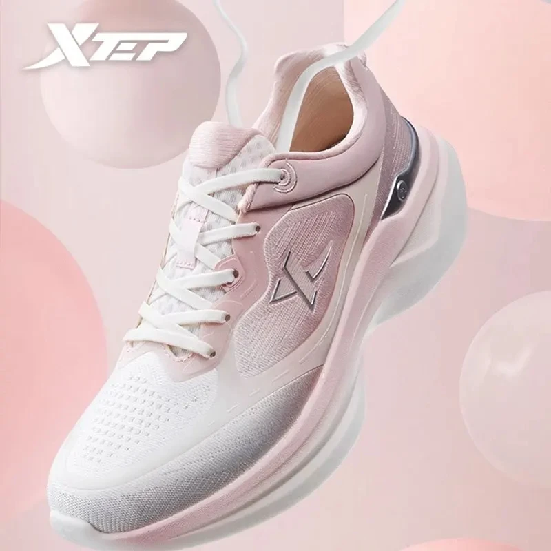 Xtep Xuanling 3.0 Running Shoes For Women 2024 Spring Lace Up Women\'s Sports Shoes Increase Breathable Sneakers 876118110013