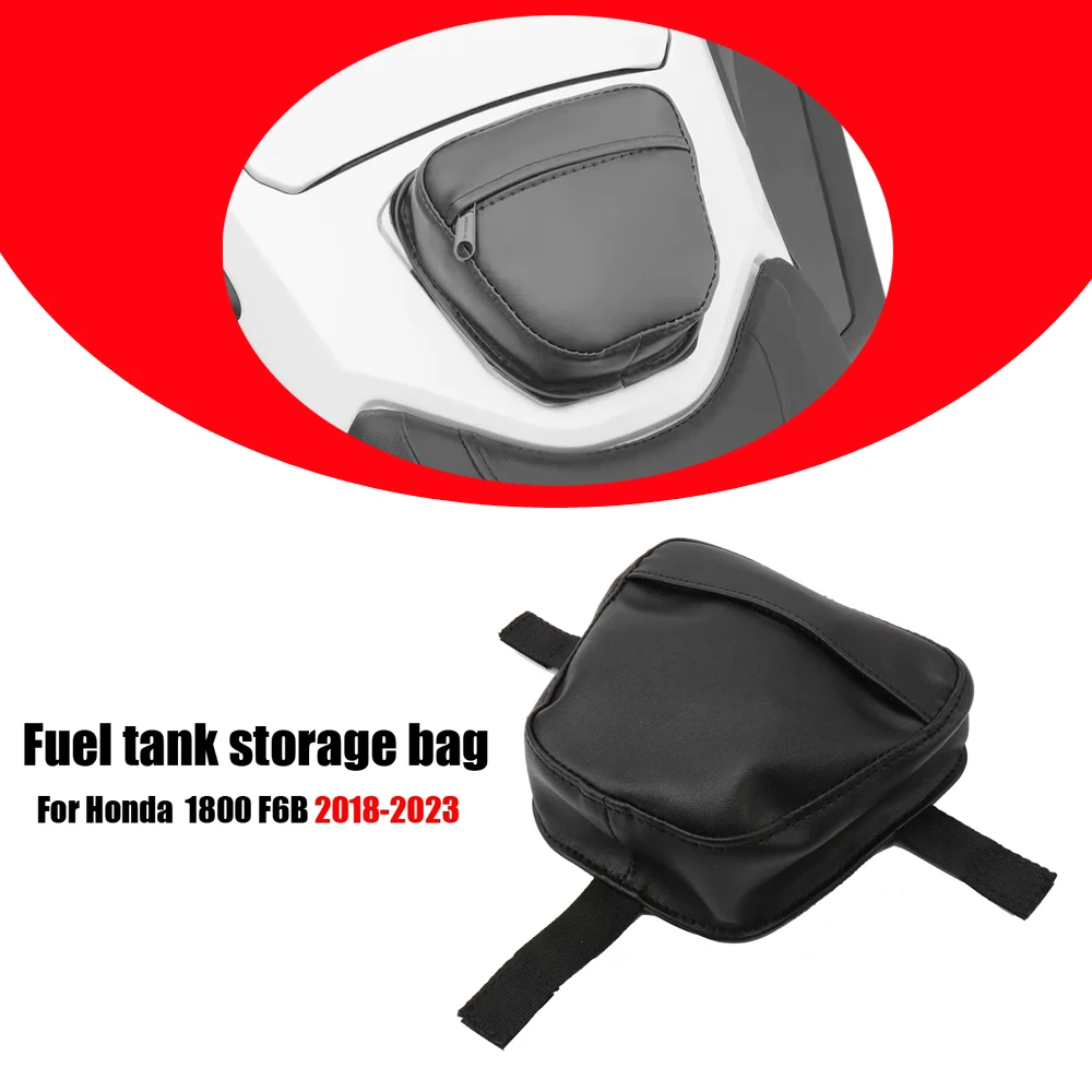NEW Motorcycle for Honda Goldwing GL1800 F6B equipped with waterproof black leather fuel tank storage bag fuel tank storage bag