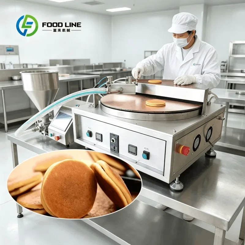 Customized precise temperature control dorayaki baking machine pancake paste filling gear pump for confectionery manufacturing