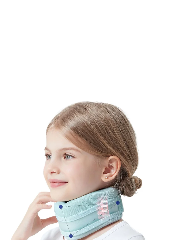 Children's neck brace anti-head summer ice silk breathable support cervical spine tilt neck corrector neck sleeve