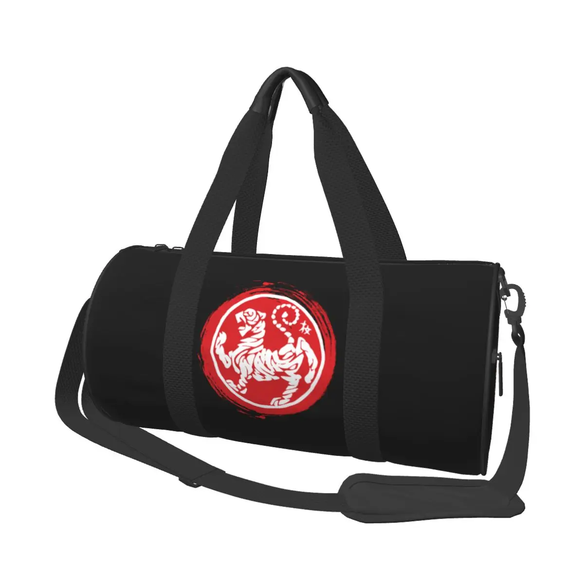 Karates Logo Gym Bag Martial Arts Japan Tiger Portable Sports Bags Gym Accessories Training  Handbag Retro Fitness Bag For Men