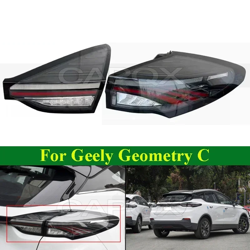 

CAPQX Rear Bumper Tail Light Lamp For Geely Geometry C Taillight Taillamp Brake Light Car Light Stop lamp