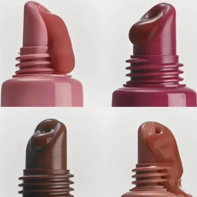 Wielokolorowy Peptydowy Balsam do Ust Nawilżający i Odżywczy, Balsam w Płynie do Ust, Etui na iPhone, Makijaż, Płynna Pomadka, Kosmetyki