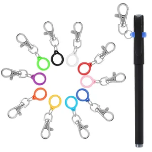 10 Buah Klip Pena Silikon dengan Gesper Lobster, Klip Gulungan Lencana Pemegang Pena, Aksesori Gulungan Lencana Pemegang Pena (Pena tidak Termasuk 6 tempat pena silikon penjualan terbaik - №